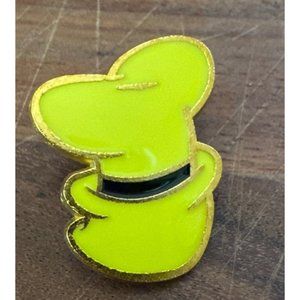 Walt Disney Goofy Hat Pin Hidden Mickey Trading Pin Green Black Authentic